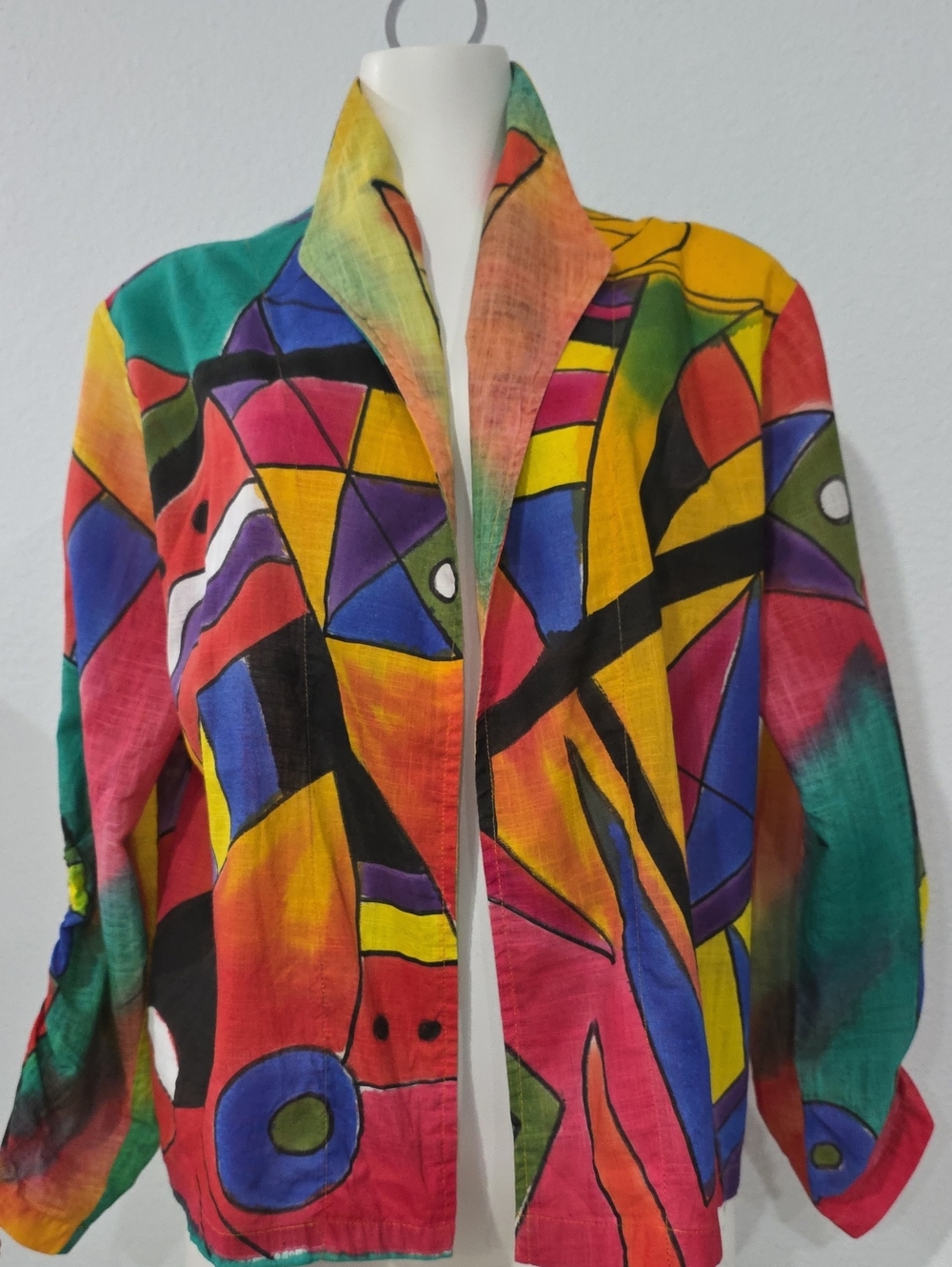 Vtg. Dilemma New York Lagenlook Abstract Art To Wear
